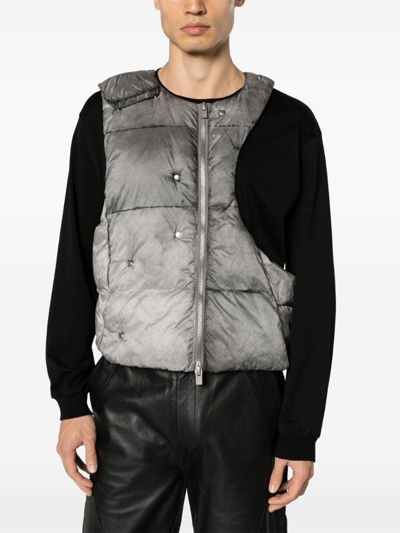 Grey Weathering Puffer Gilet