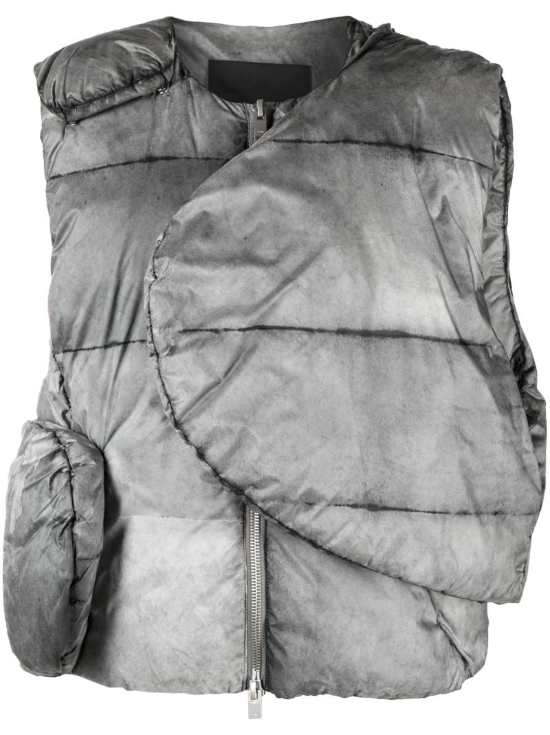 Grey Weathering Puffer Gilet