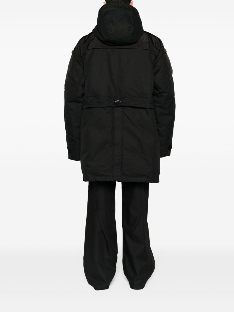 Black Elementary Detachable-panel Canvas Jacket