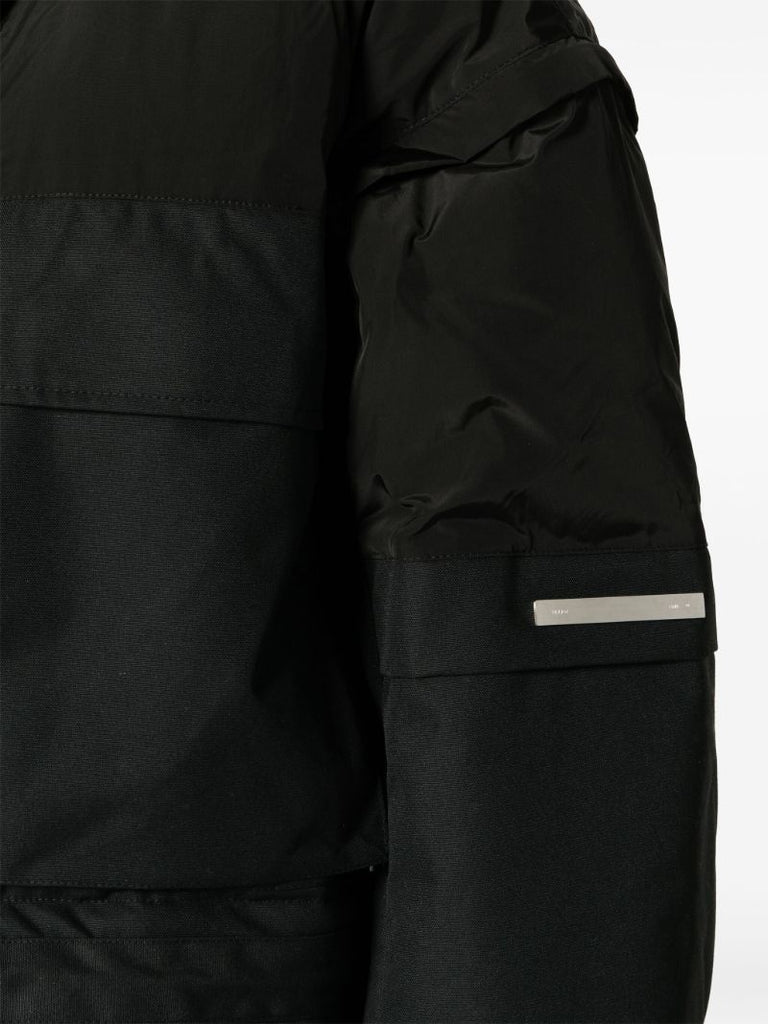 Black Elementary Detachable-panel Canvas Jacket