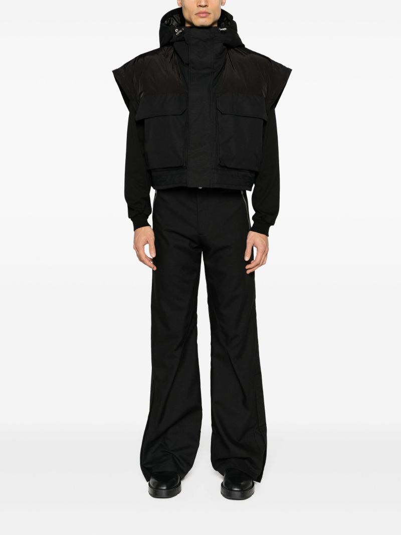 Black Elementary Detachable-panel Canvas Jacket