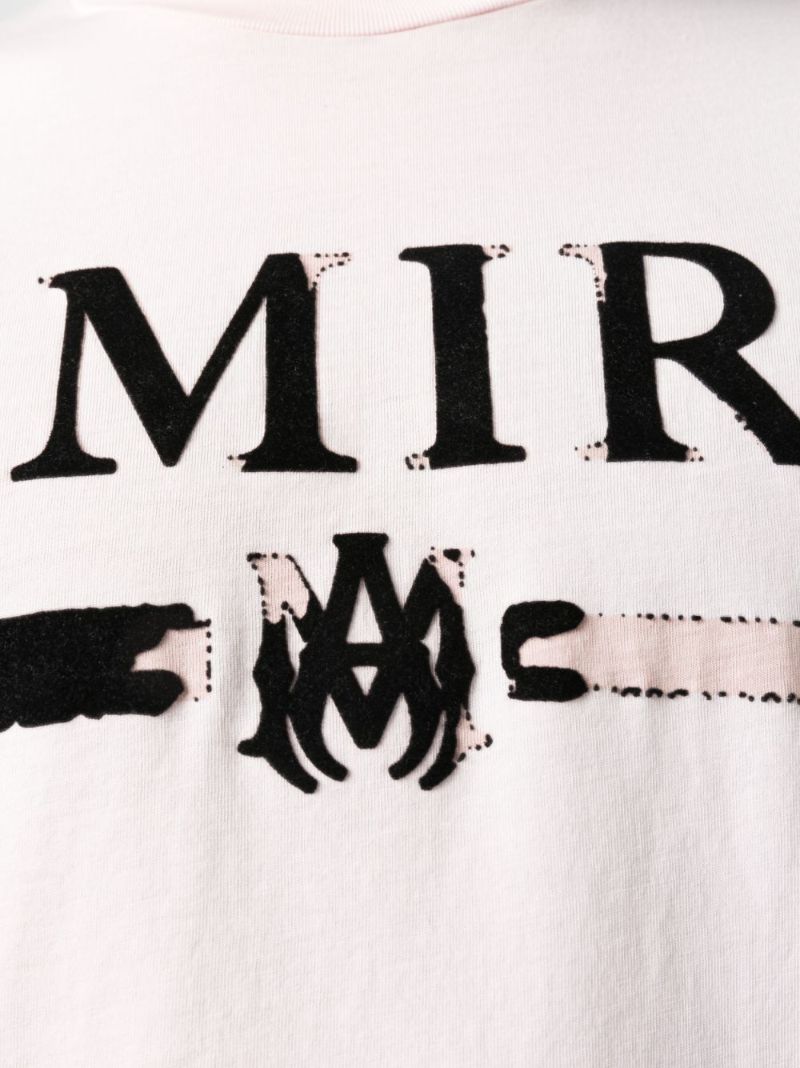 Pink M.a. Bar-appliquÃ_x0083_Â© T-shirt
