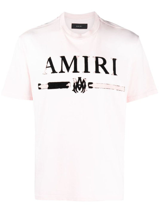 Pink M.a. Bar-appliquÃ_x0083_Â© T-shirt