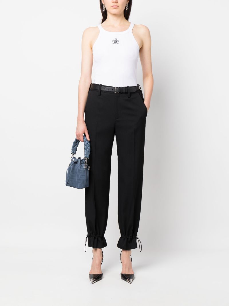 White Logo-embroidered Vest Top