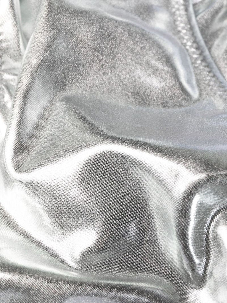 Silver Logo Plaque Halterneck Swimsuit