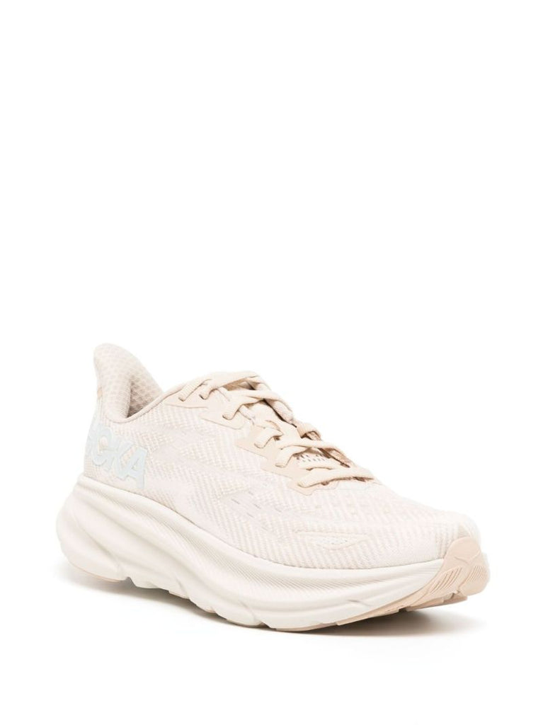 Neutral Clifton 9 Panelled Sneakers