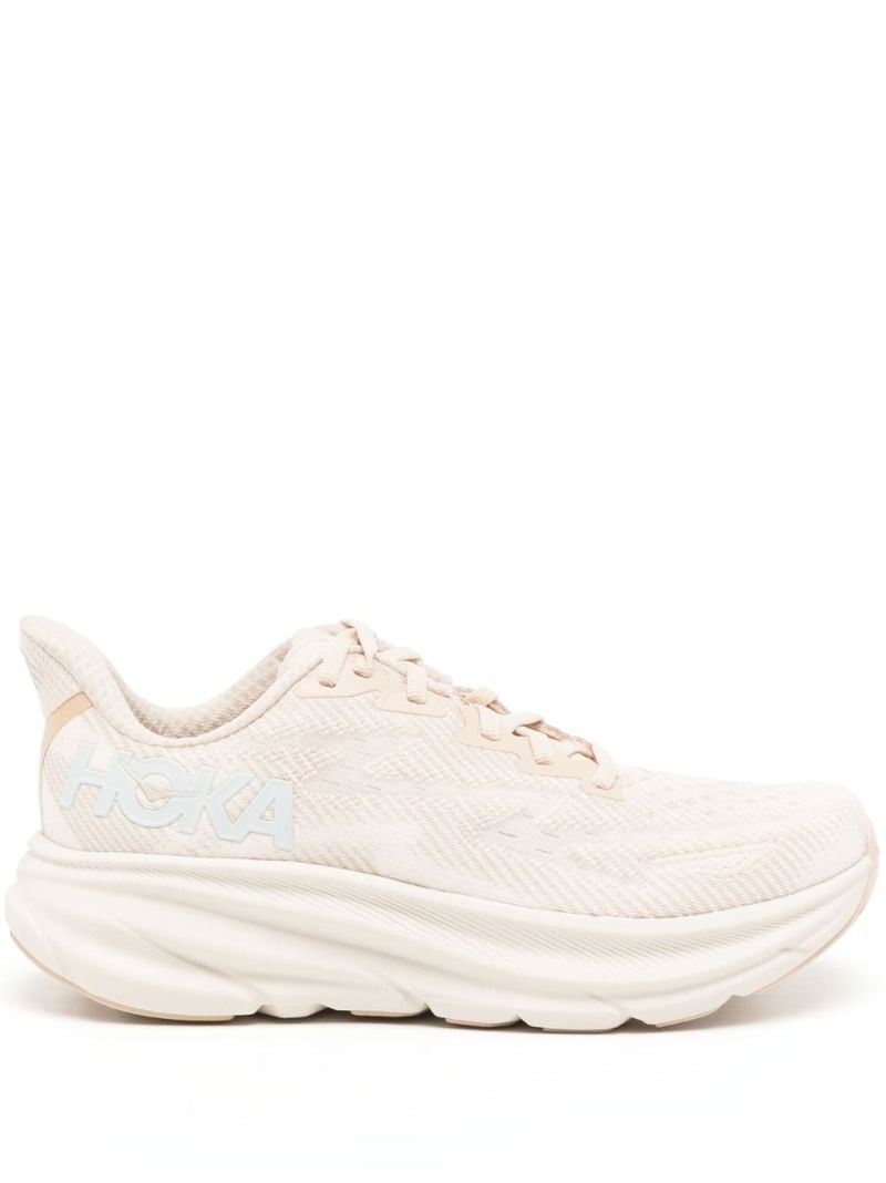 Neutral Clifton 9 Panelled Sneakers