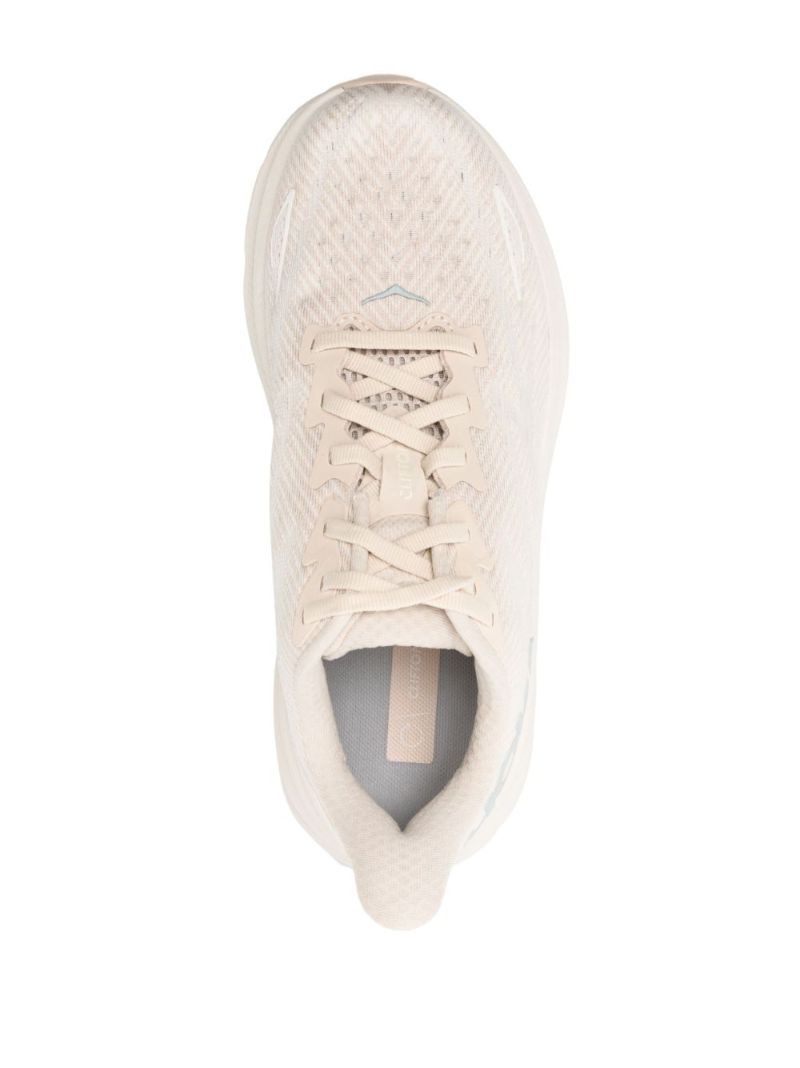 Neutral Clifton 9 Panelled Sneakers