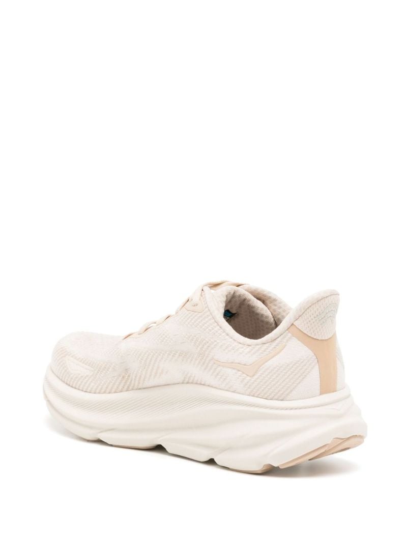 Neutral Clifton 9 Panelled Sneakers