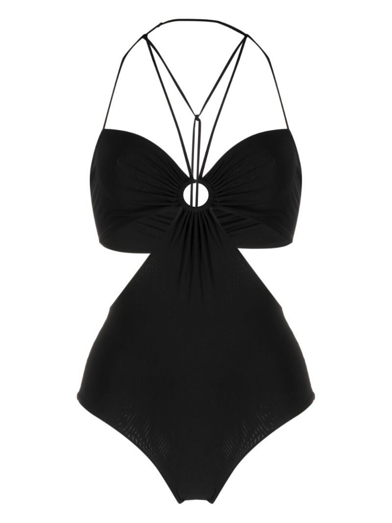 Black Cut-out Swimsuit