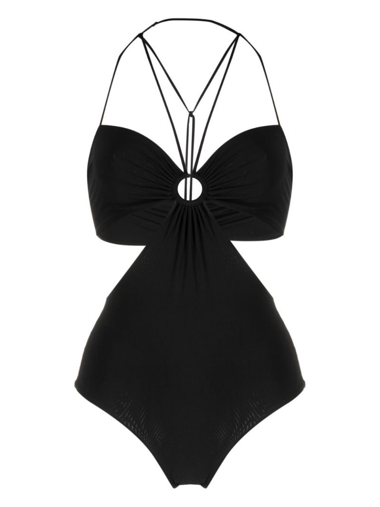 Black Cut-out Swimsuit