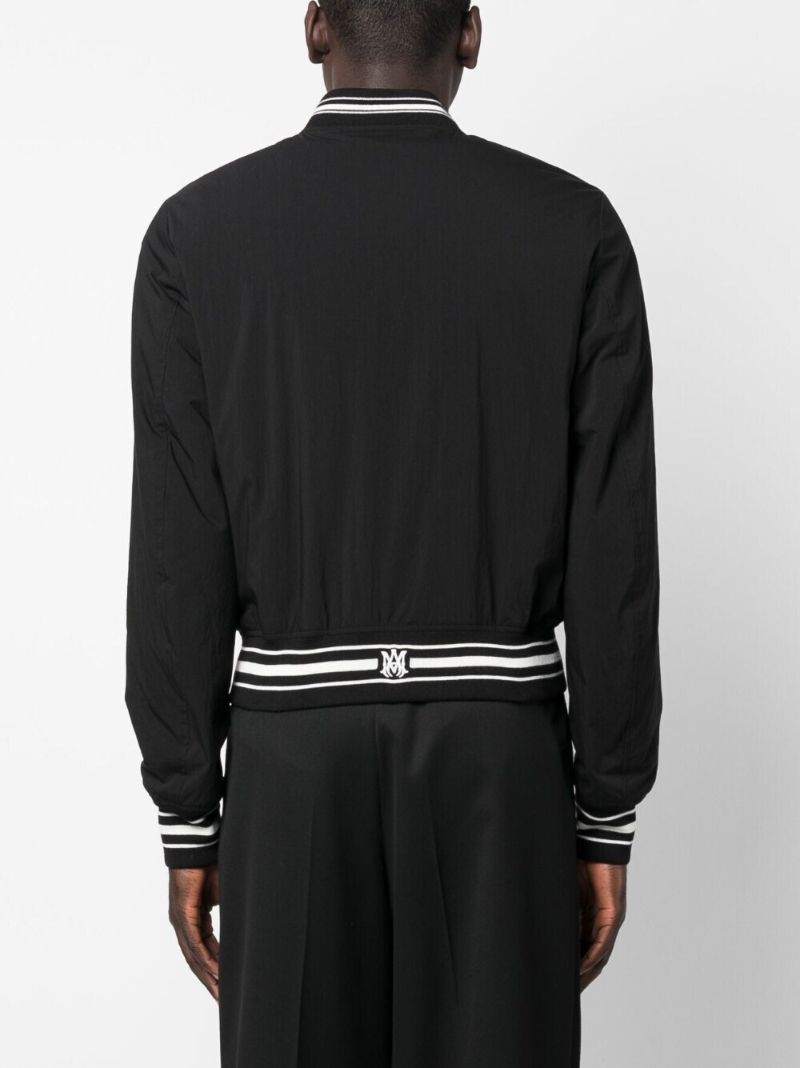 Black Logo AppliquÃ_x0083_Â© Varsity Jacket