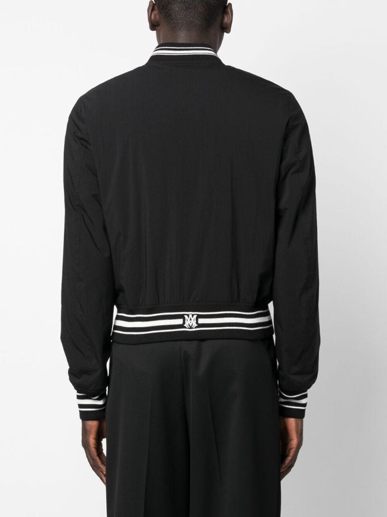 Black Logo AppliquÃ_x0083_Â© Varsity Jacket