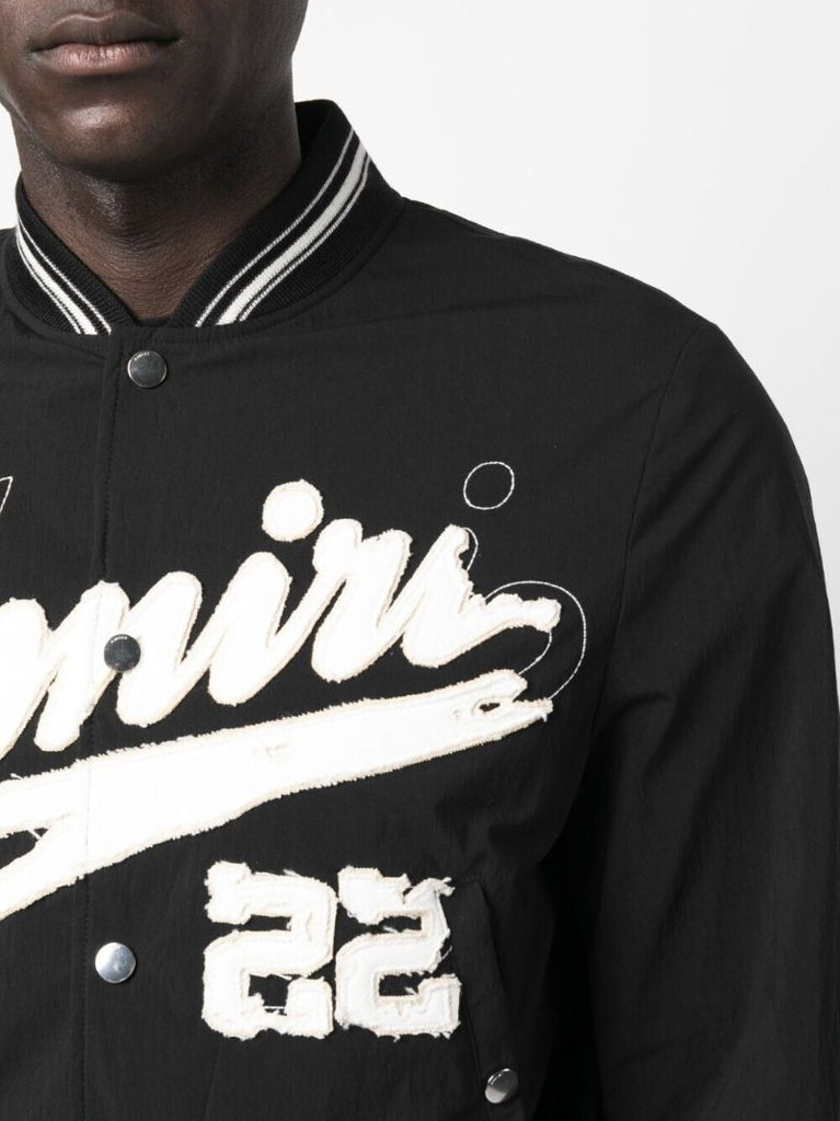 Black Logo AppliquÃ_x0083_Â© Varsity Jacket