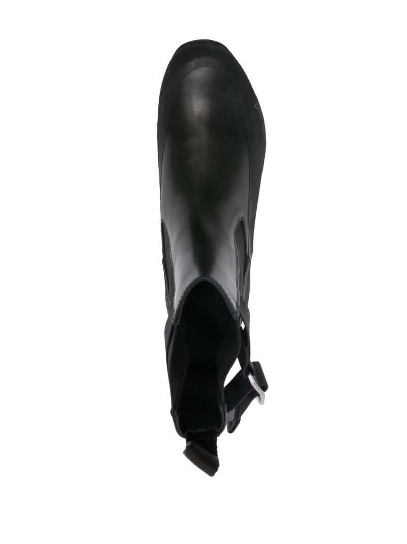 Black Chelsea Leather Boots