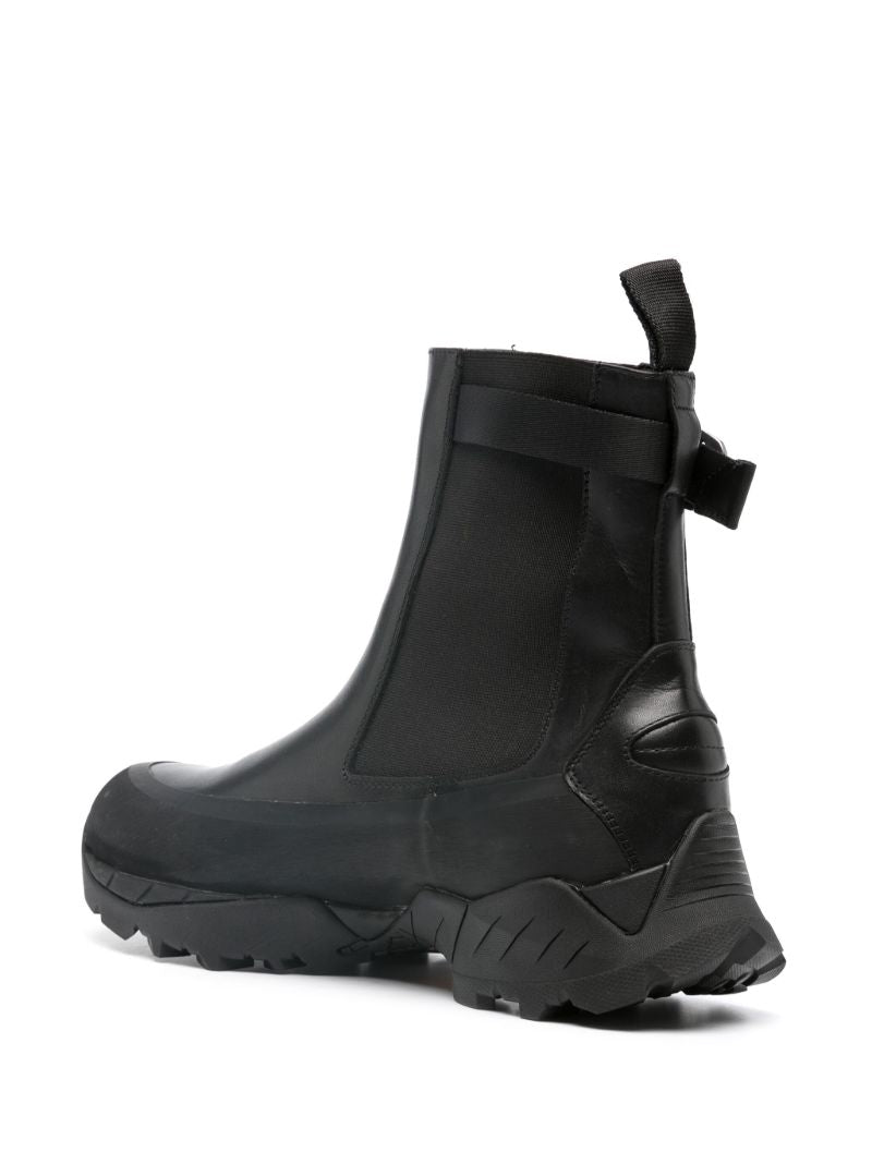 Black Chelsea Leather Boots