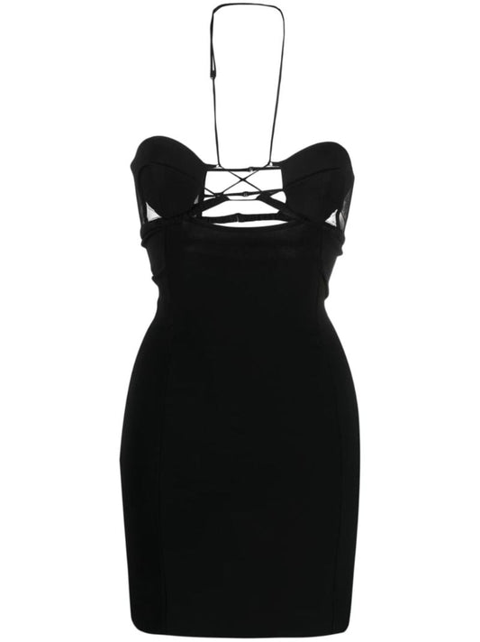 Black Cut-out Strappy Dress