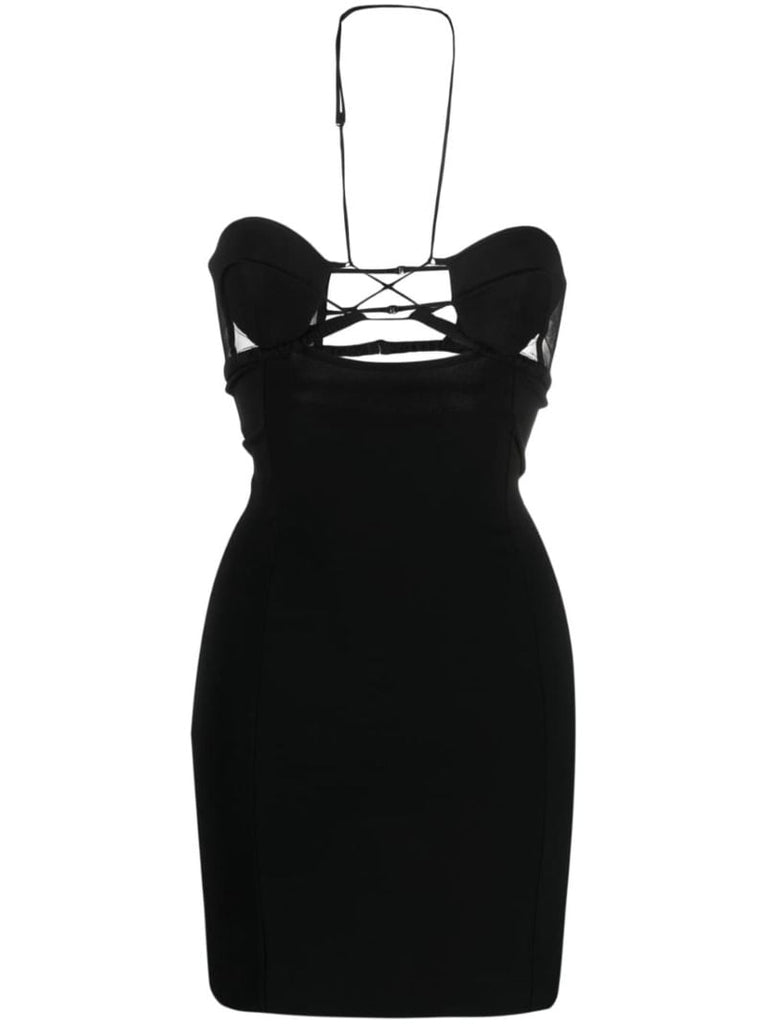Black Cut-out Strappy Dress