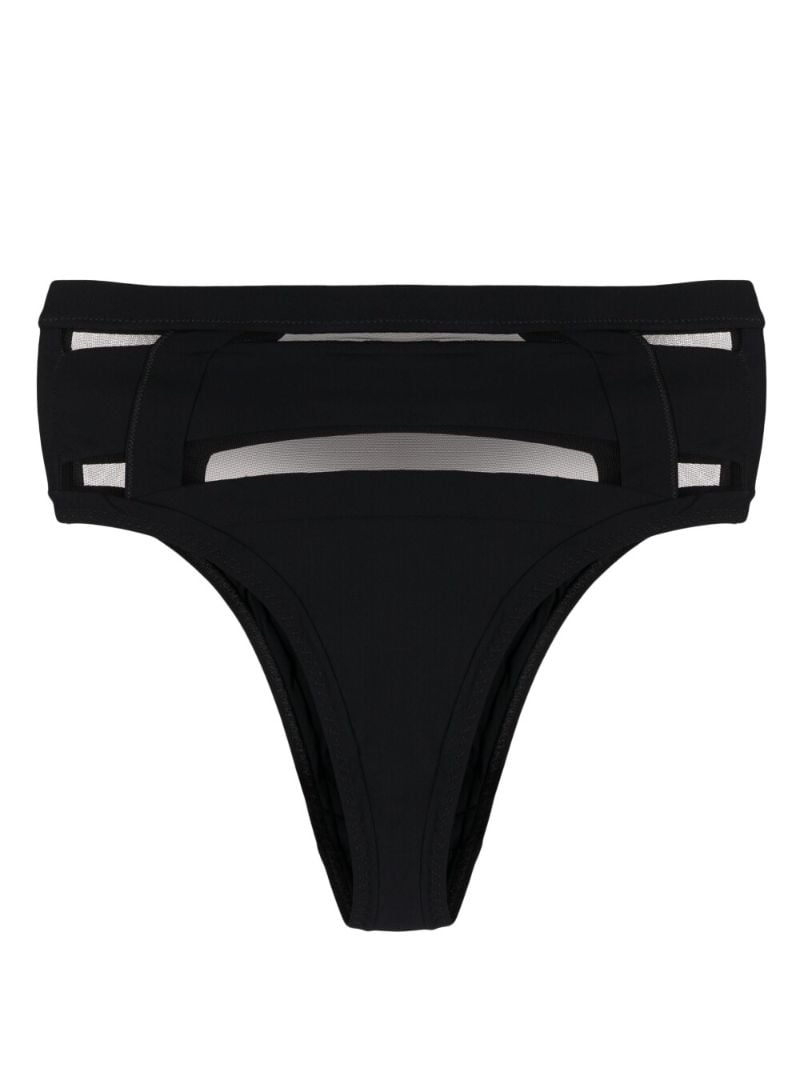 Black Fynlee High-waisted Bikini Bottoms