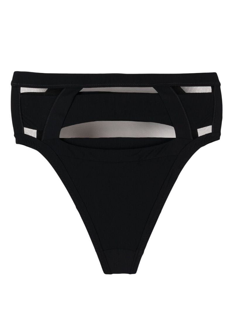 Black Fynlee High-waisted Bikini Bottoms