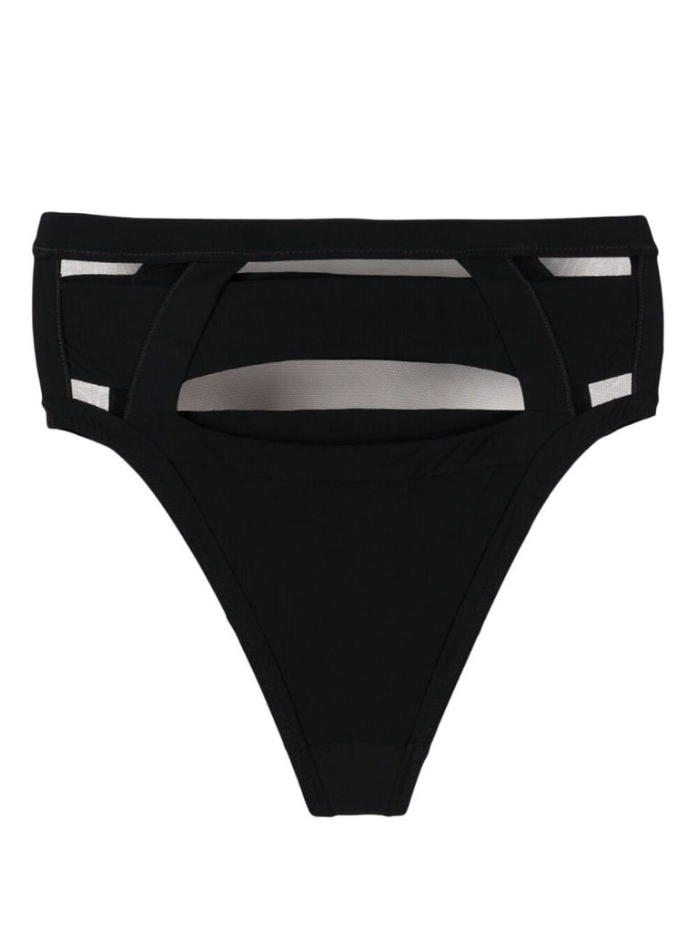 Black Fynlee High-waisted Bikini Bottoms