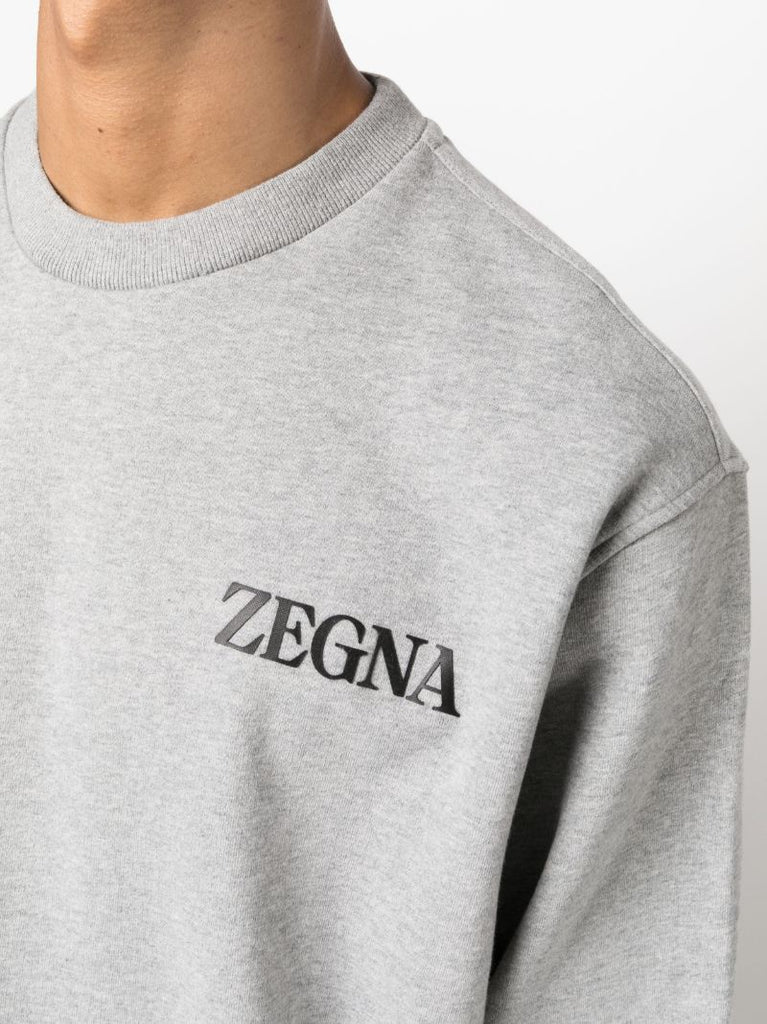 Grey Usetheexisting Cotton Sweatshirt