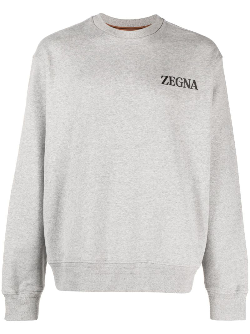 Grey Usetheexisting Cotton Sweatshirt