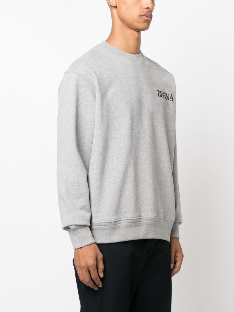 Grey Usetheexisting Cotton Sweatshirt