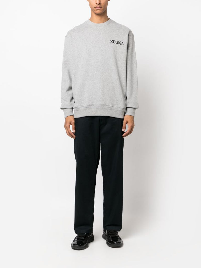 Grey Usetheexisting Cotton Sweatshirt