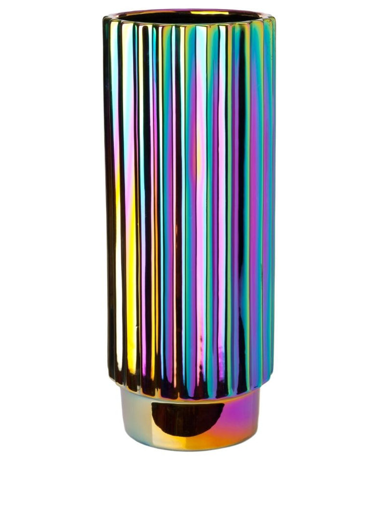 Multicolour Oily Folds Vase