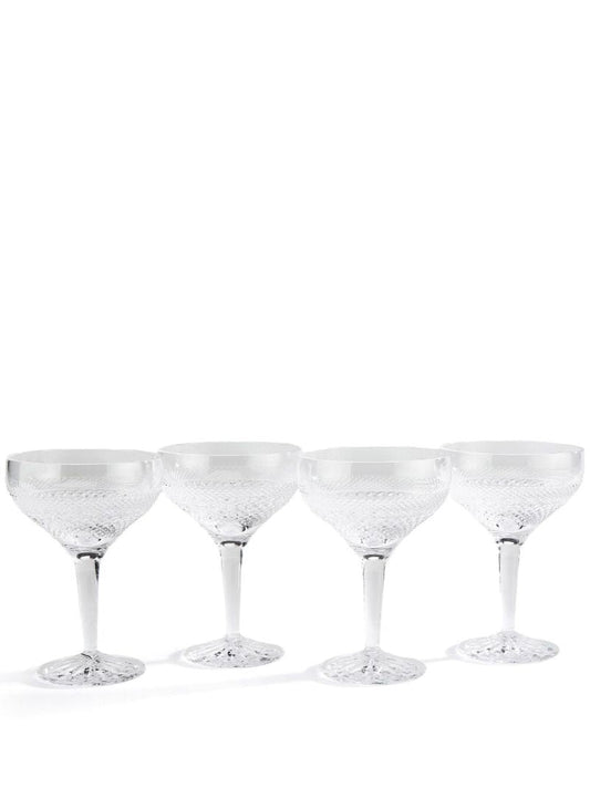 Crystal Huxley Coupe Glasses Set
