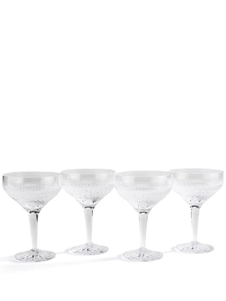 Crystal Huxley Coupe Glasses Set