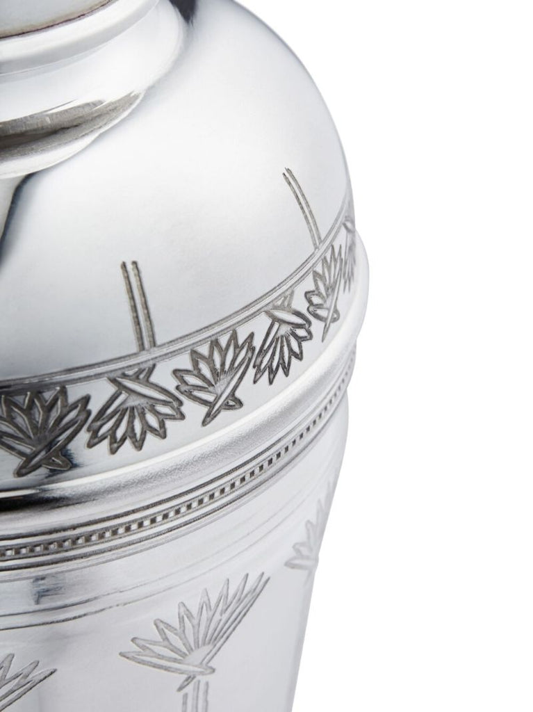 Silver-tone Rochester Engraved Cocktail Shaker