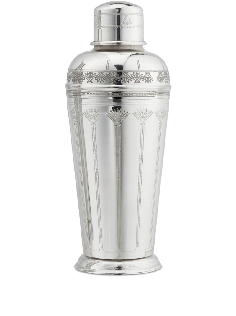 Silver-tone Rochester Engraved Cocktail Shaker