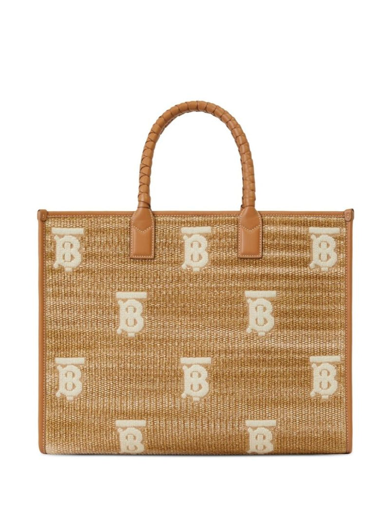 Neutral Freya Medium Tote Bag
