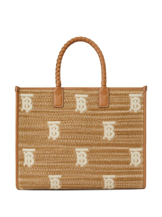 Neutral Freya Medium Tote Bag