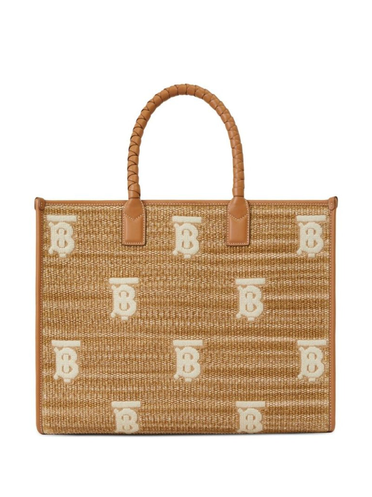 Neutral Freya Medium Tote Bag