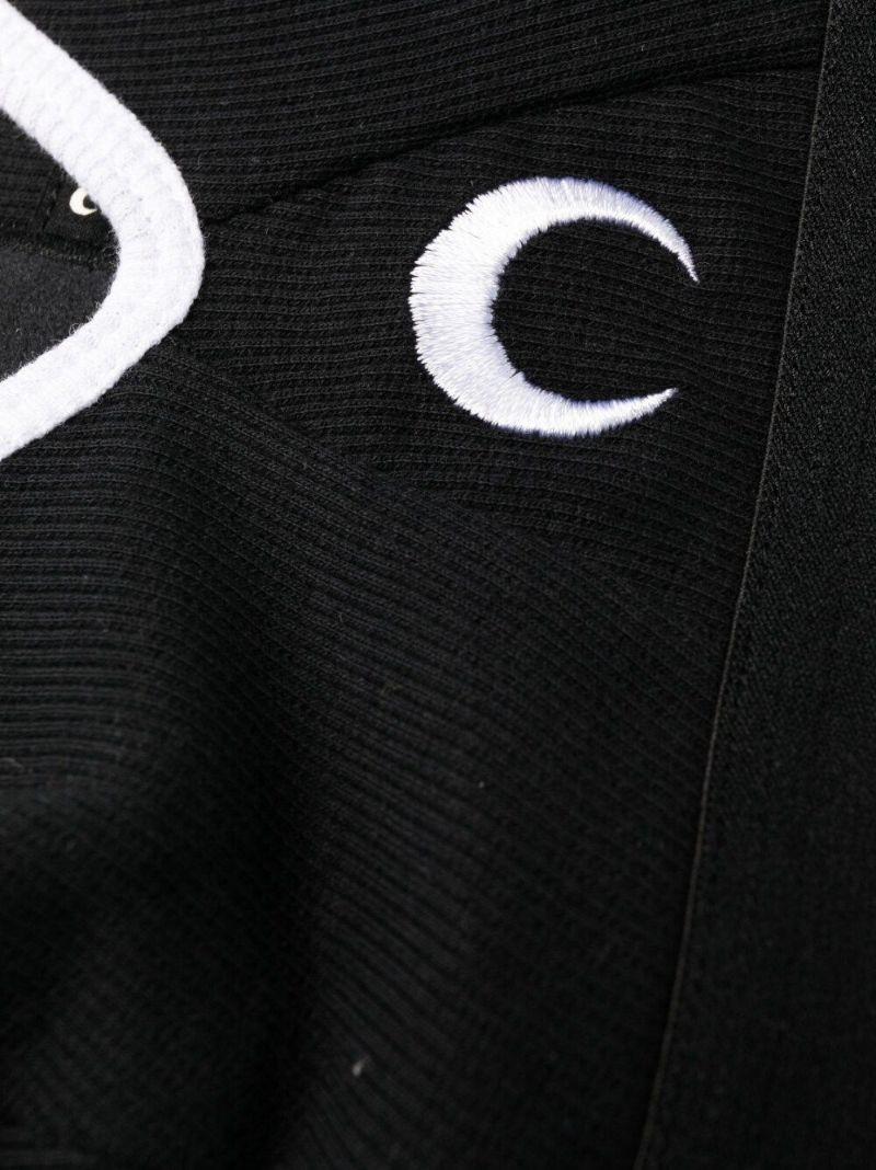 Black Crescent Moon Organic Cotton Bralette