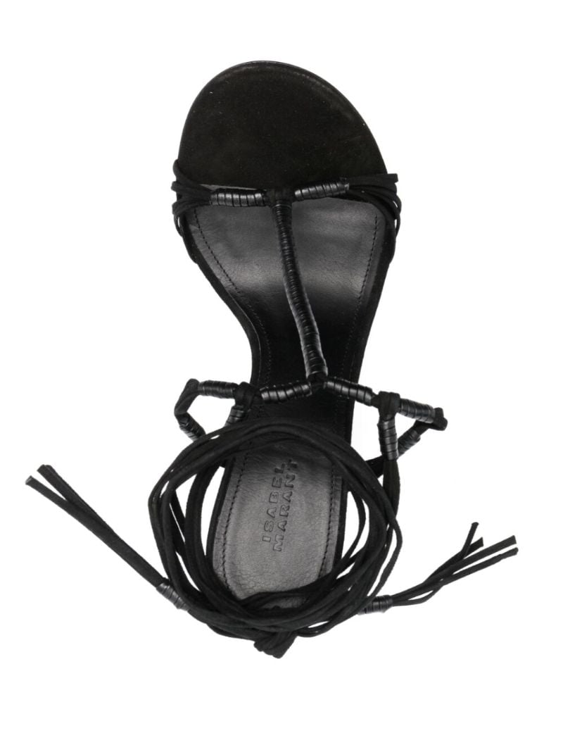 Black Arja 95 Suede Sandals