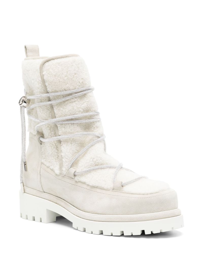 White Aspen Crystal-embellished Boots