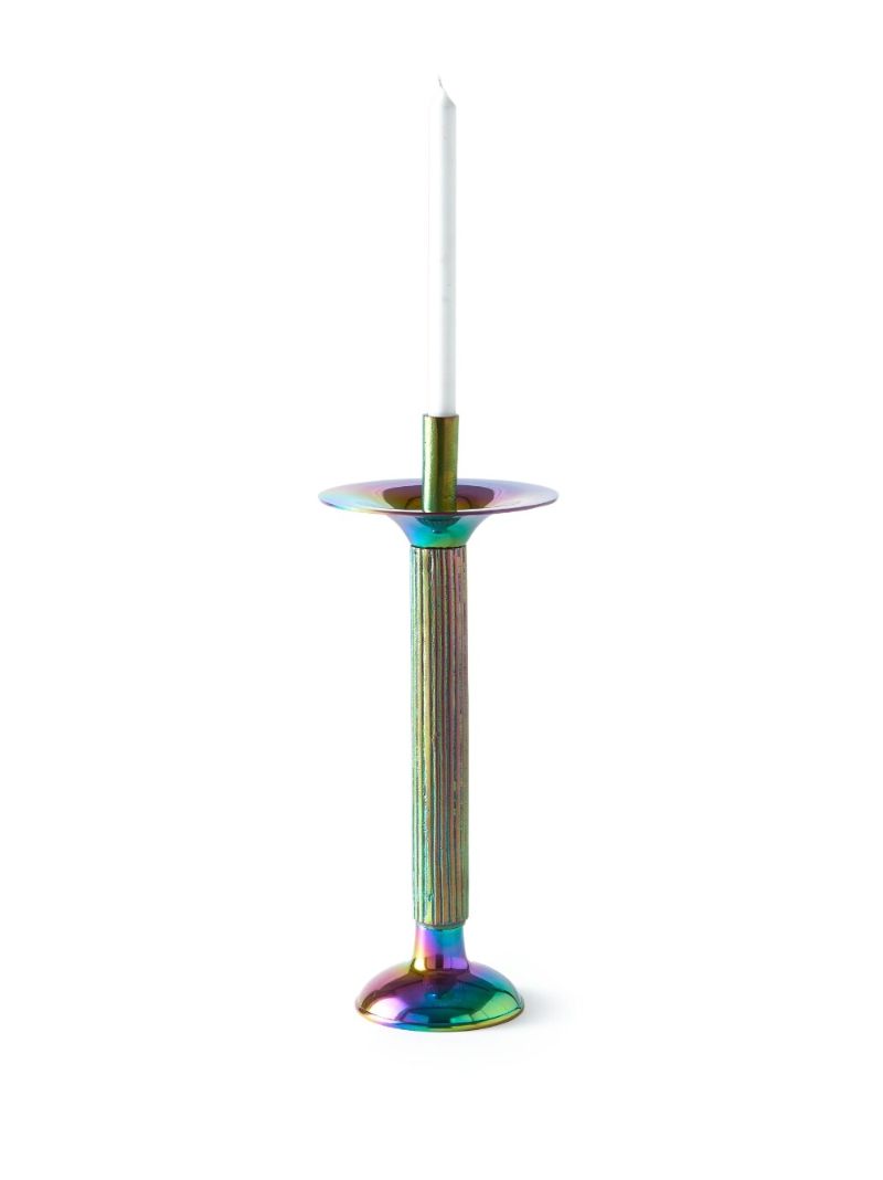 Iridescent Doric Large Candle Holder