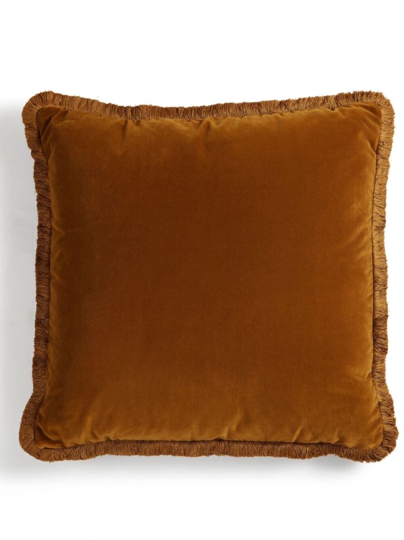 Yellow Margeaux Velvet Cushion