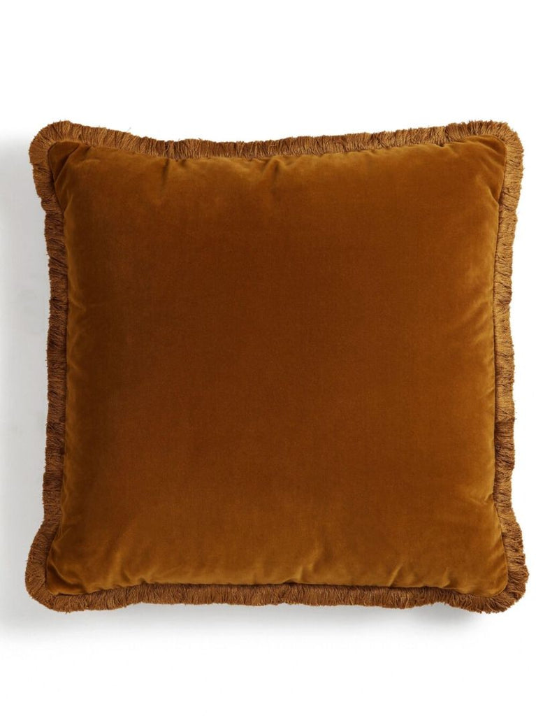 Yellow Margeaux Velvet Cushion