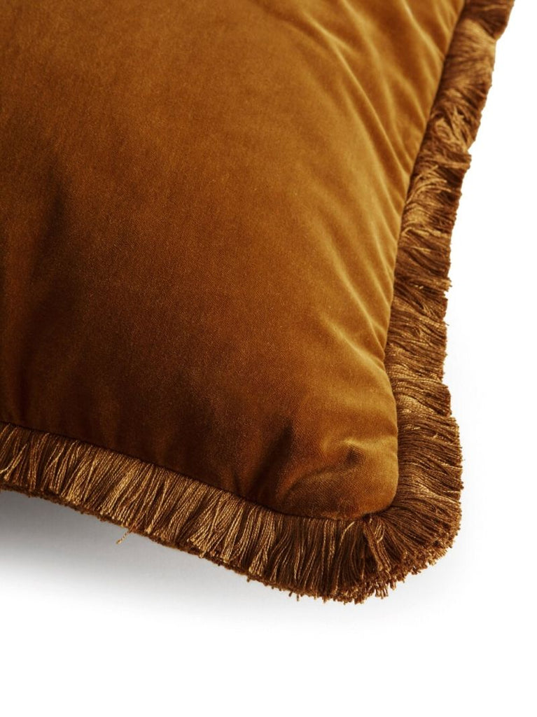 Yellow Margeaux Velvet Cushion