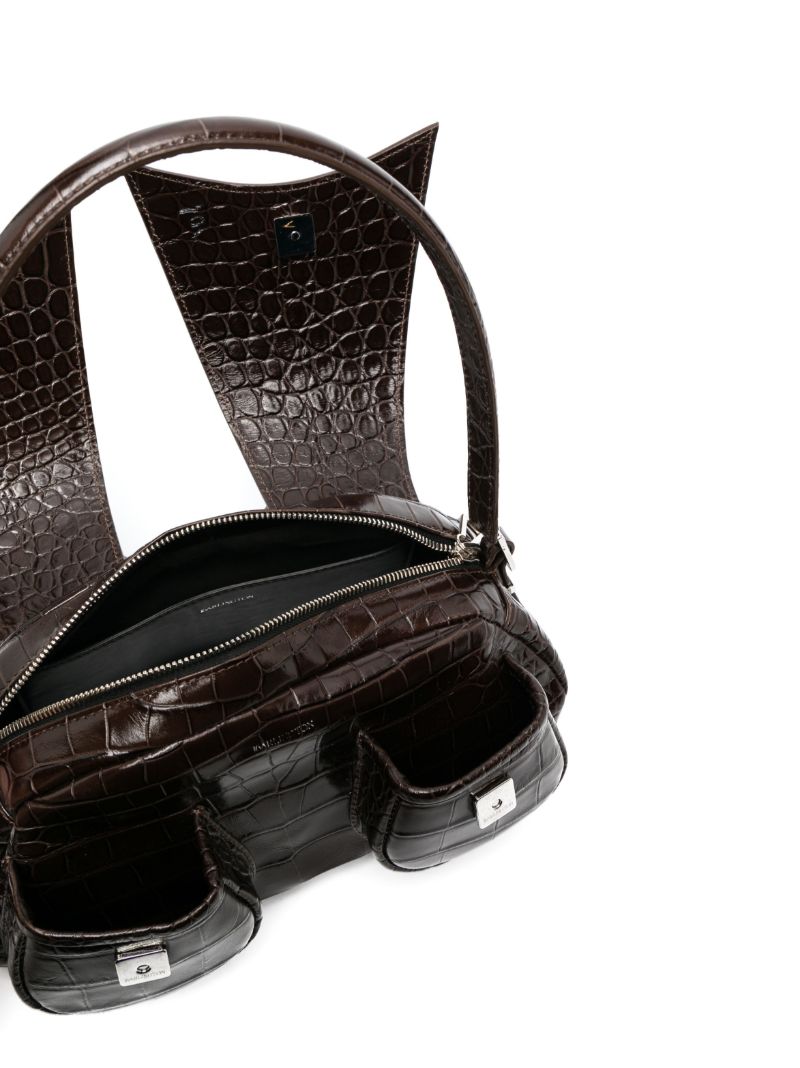 Brown Kika Leather Shoulder Bag