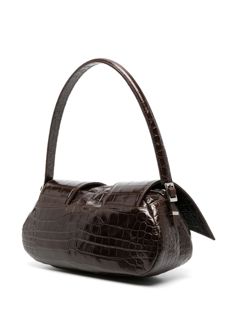 Brown Kika Leather Shoulder Bag
