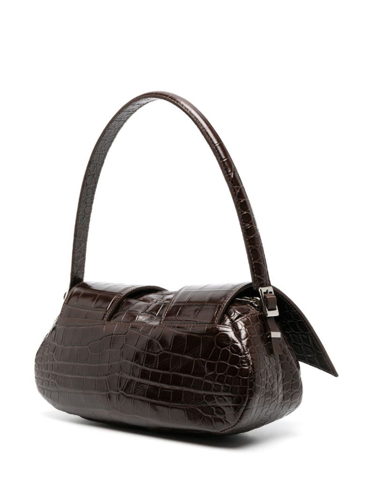 Brown Kika Leather Shoulder Bag