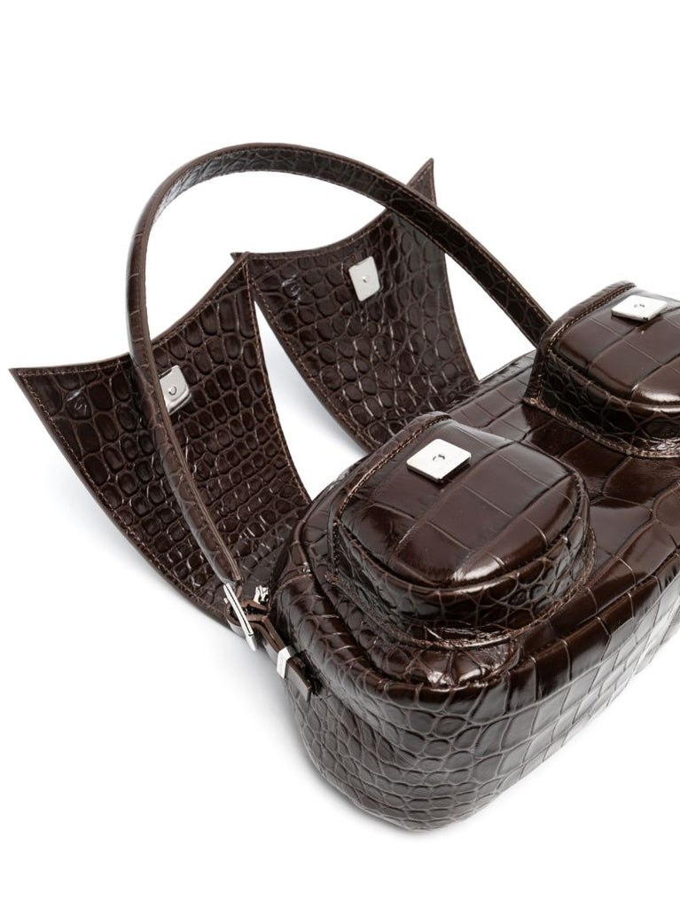 Brown Kika Leather Shoulder Bag