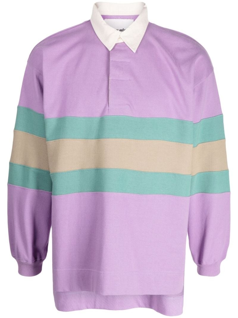 Purple Climber Striped Polo Shirt
