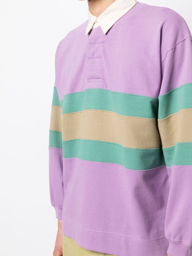 Purple Climber Striped Polo Shirt